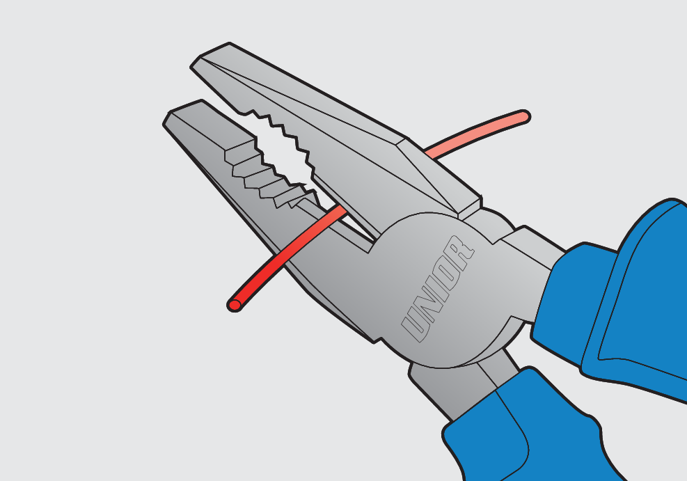 Unior pliers with blue handle - 405/4G | Advanced solutions tools| حلول متقدمة للعدد