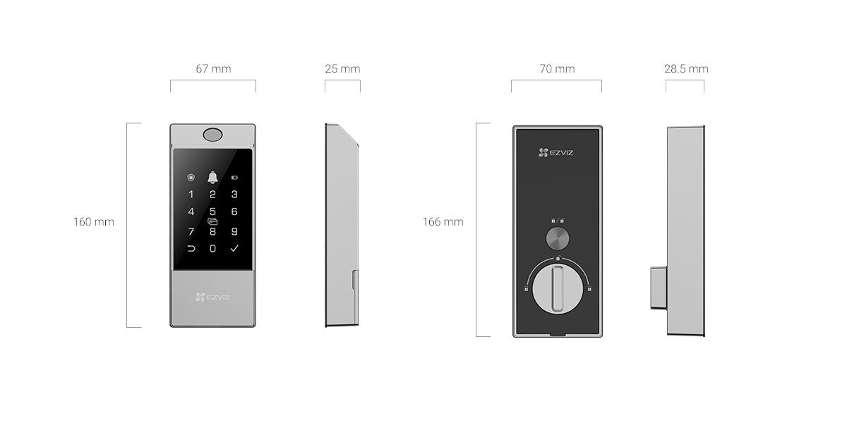 EZVIZ DL04 Pro Smart Lock – Keyless Entry with Easy Remote Control