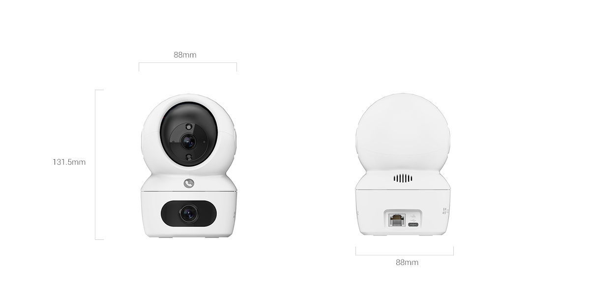 EZVIZ H7c 2K+2K Dual-lens Indoor Security Camera