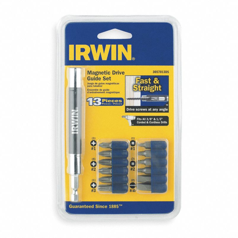 IRWIN® Bit Set with Magnetic Drive Guide